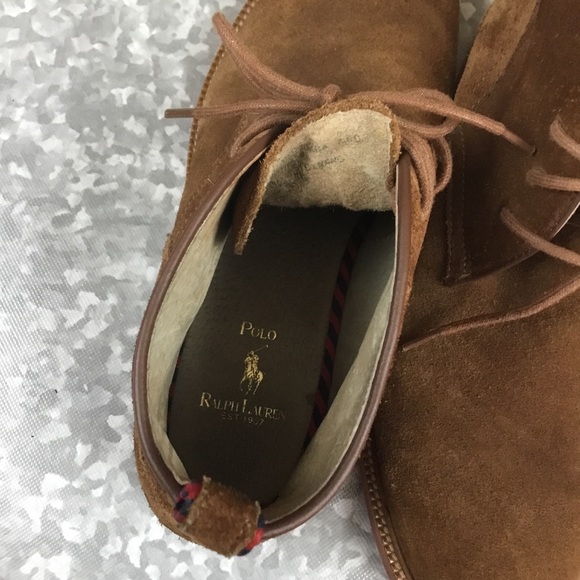 Polo Ralph Lauren tan chuck boot size 8.5 - Picture 10 of 12